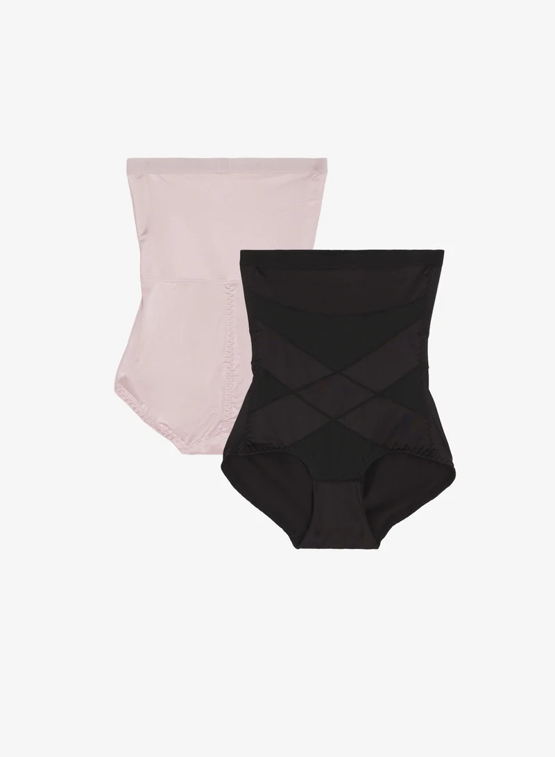 Ginger 2PC High Waist Satin Tummy Control Shapewear